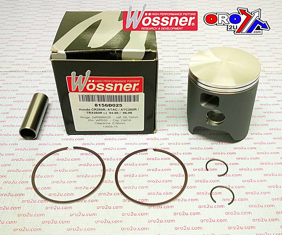 PISTON KIT 84-85 CR250 66.00, WOSSNER 8156DA HONDA MX image 1