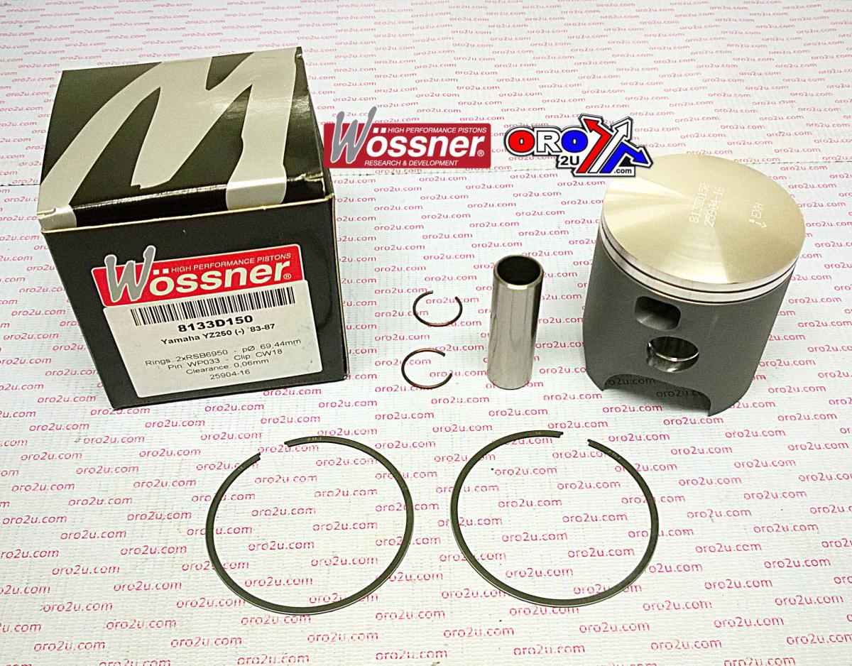 PISTON KIT 83-87 YZ250 69.00, WOSSNER 8133D100 YAMAHA MX image 1