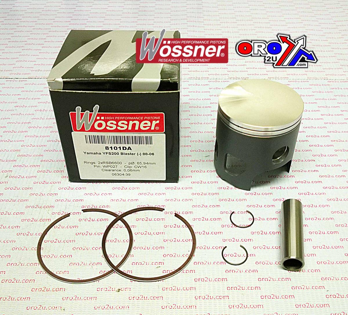 PISTON KIT 87-07 YFS200 68.00, WOSSNER 8101D200 YAMAHA ATV image 1