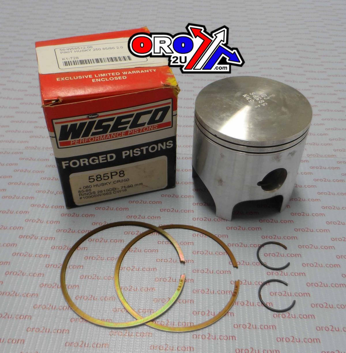 PISTON KIT HUSKY 250 85/86 2.0, WISECO 585M07200 image 1