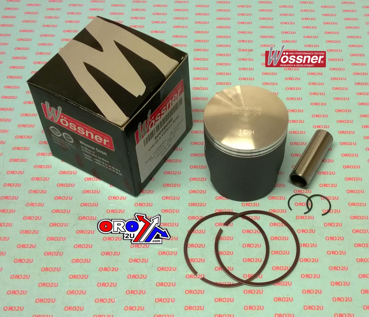 PISTON KIT 90-94 KTM250 67.50, WOSSNER 8005DA FORGED image 1