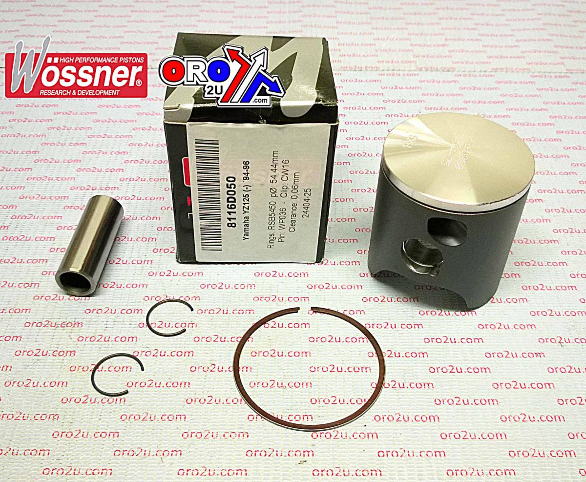 PISTON KIT 94-96 YZ125 54.00 A, WOSSNER 8116DA YAMAHA MX 4JY-11631-02-A0 image 1