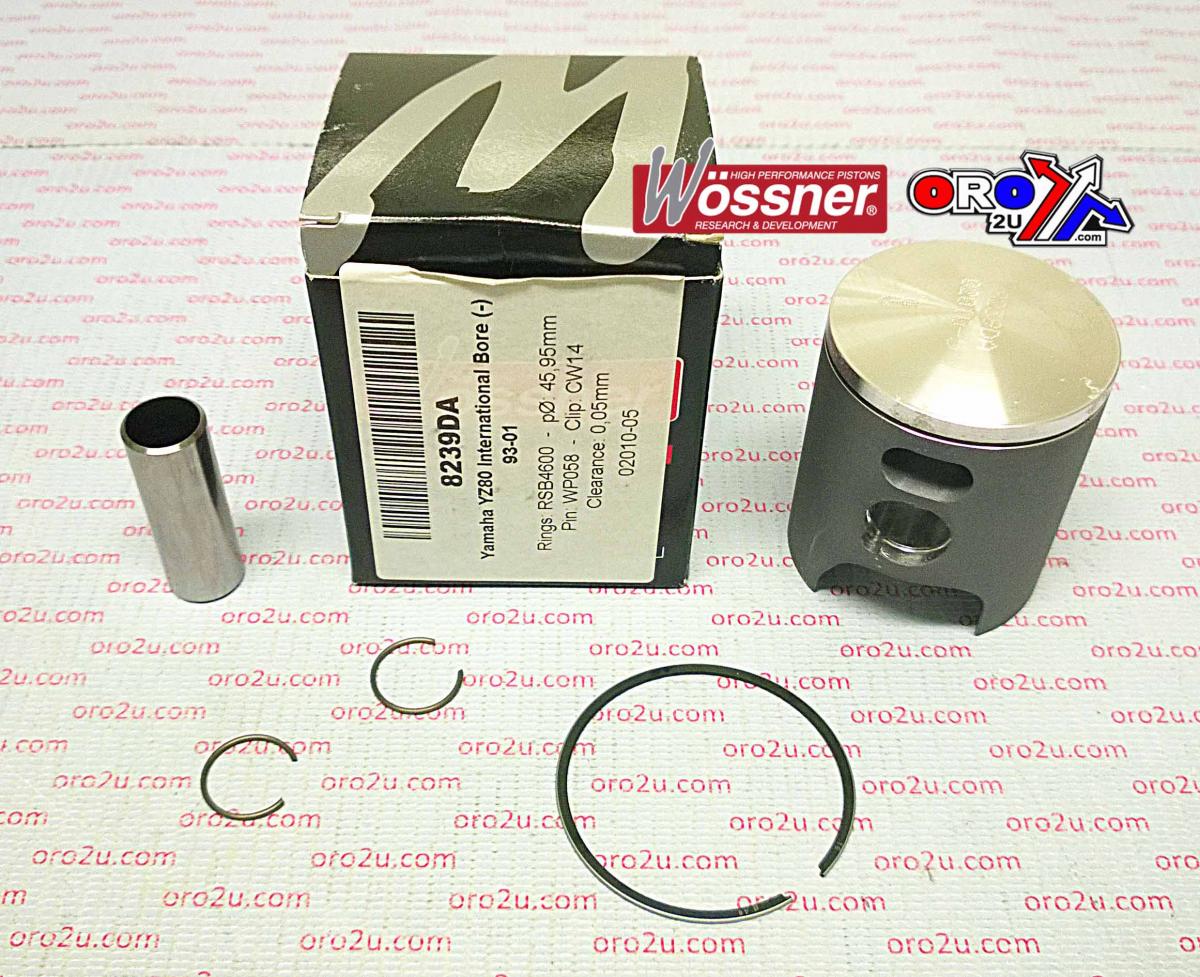 PISTON KIT 93-01 YZ80 46.00 A, WOSSNER 8239DA YAMAHA MX image 1