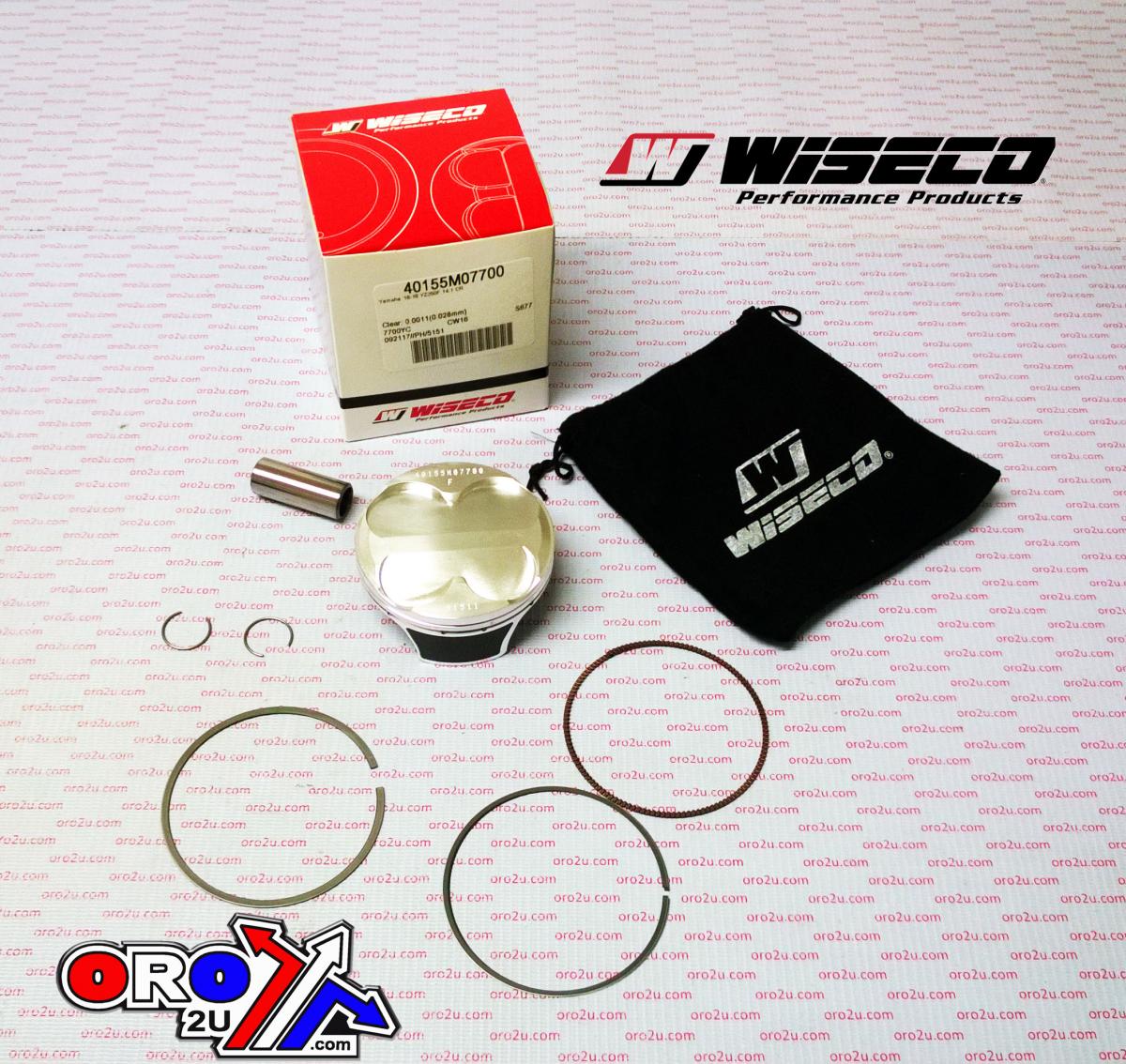 PISTON KIT YZF250 16-18 14.0:1, WISECO W40155M07700 HC, ArmorGlide image 1