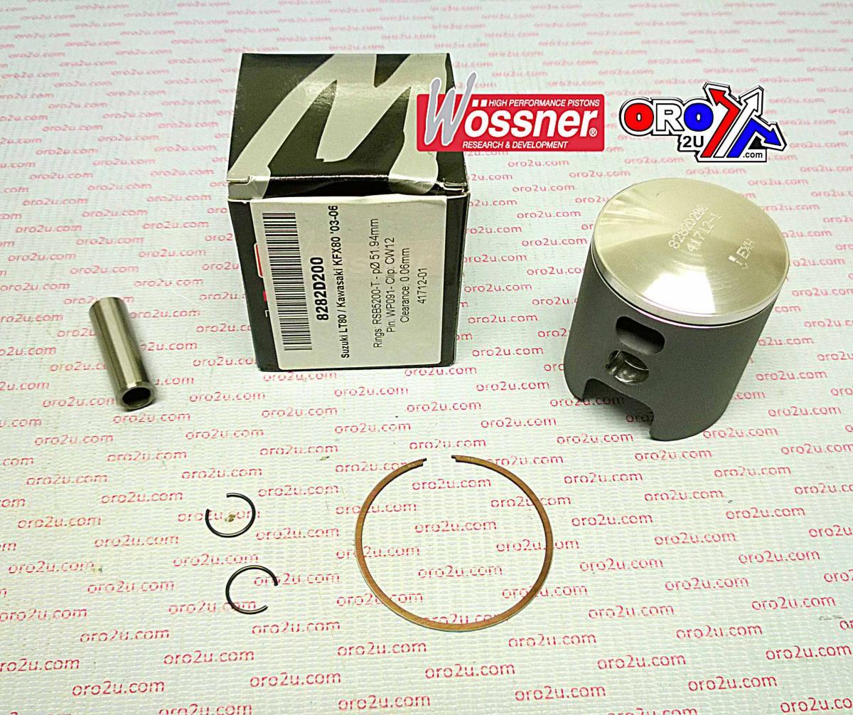 PISTON KIT LT80 KFX80 50.50, 8282D050 WOSSNER, 56-W673 image 1
