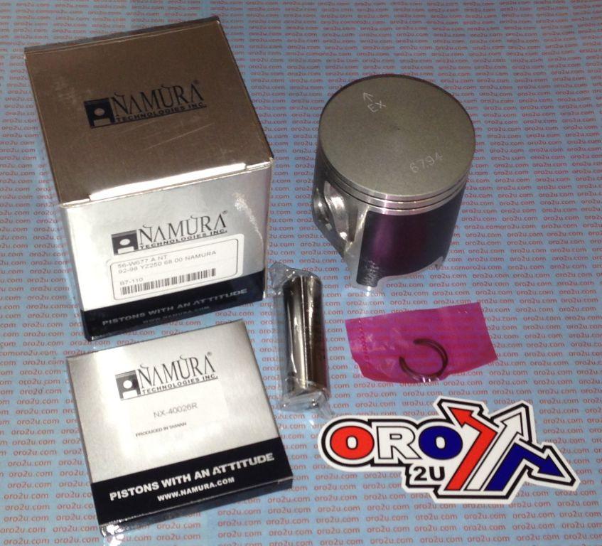 PISTON KIT 92-98 YZ250 68.00 B, NAMURA NX-40026-B YAMAHA MX image 1
