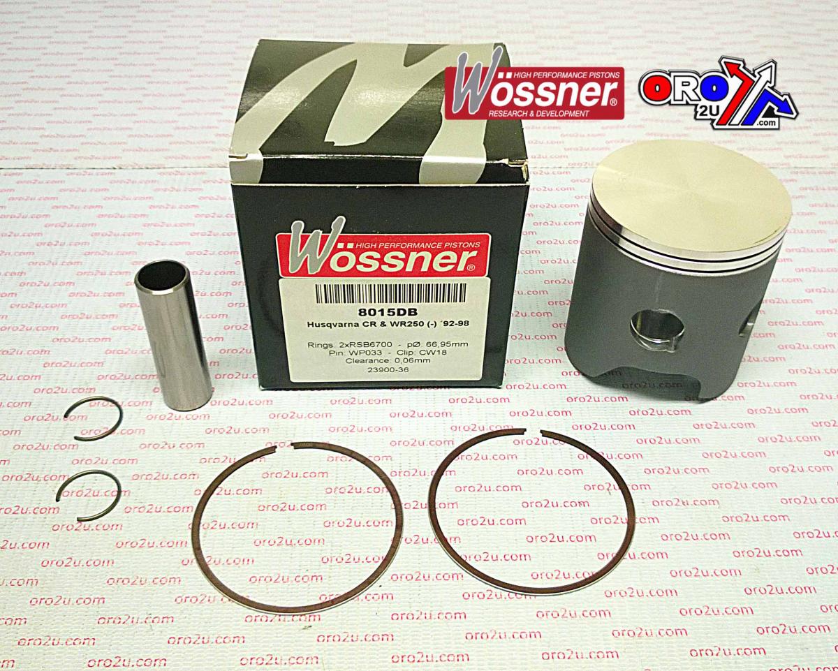 PISTON KIT 92-98 HSV 250 67.50, HUSQVARNA WOSSNER 8015D050 image 1