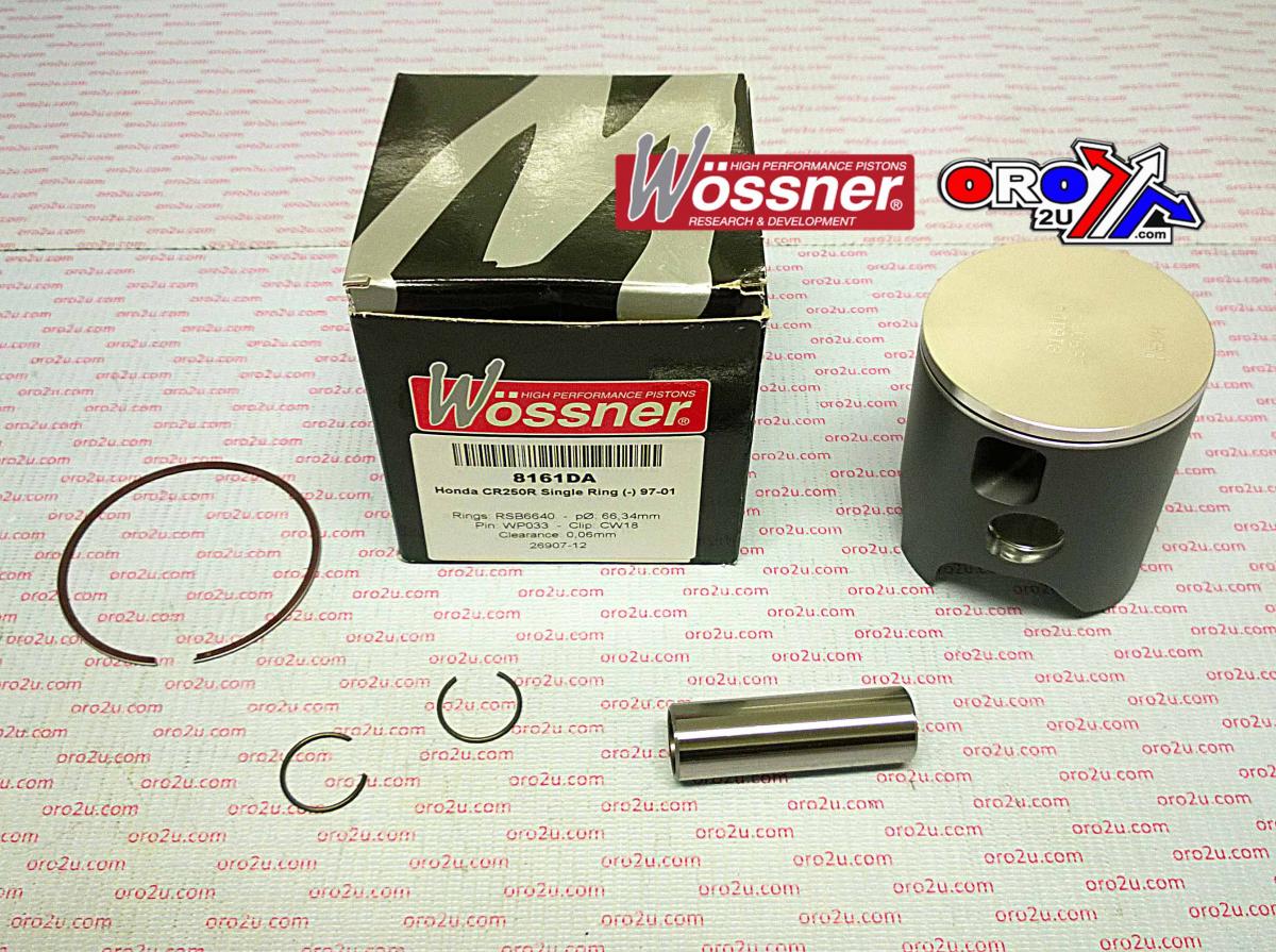 PISTON KIT 97-01 CR250 68.50, 1-RING WOSSNER 8161D210 image 1