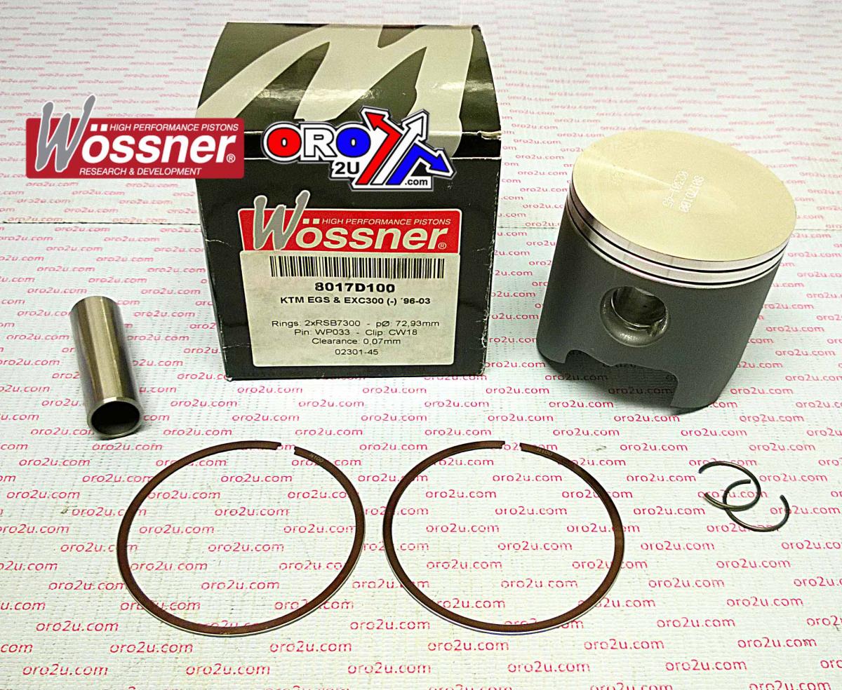 PISTON KIT 96-03 KTM300 73.00, WOSSNER 8017D100 FORGED image 1