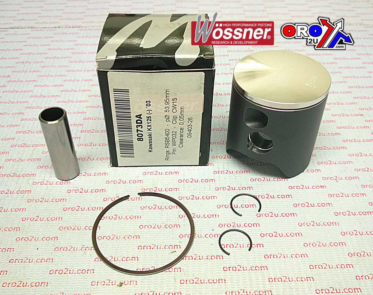 PISTON KIT 03 KX125 54.00 A, WOSSNER 8073DA KAWASAKI MX 13001-1634 image 1