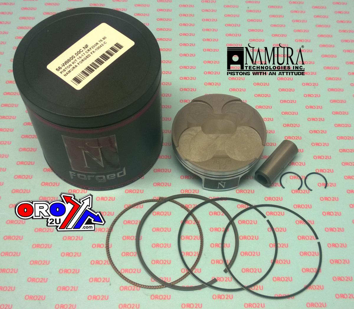 PISTON KIT 16-17 CRF250R 76.80, NAMURA FORGED FX-10042-B image 1