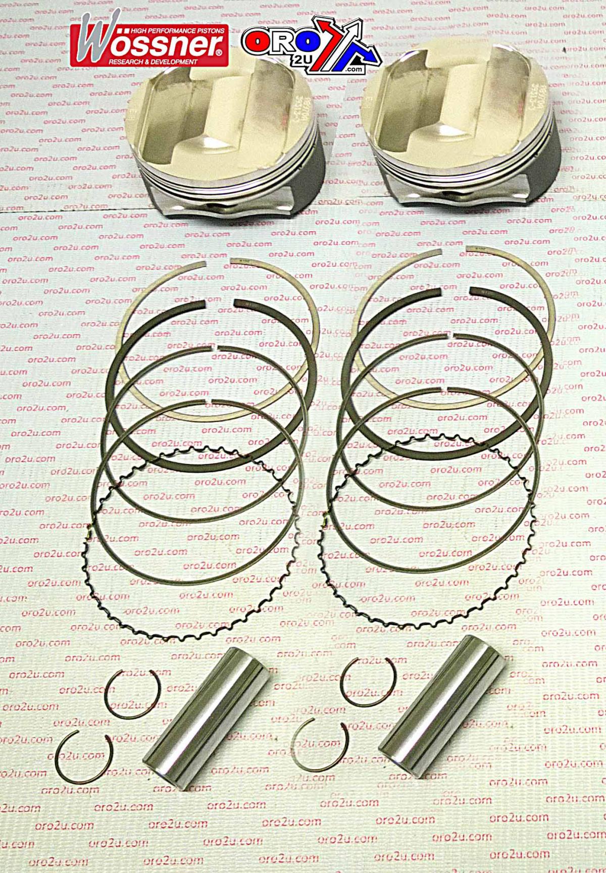 PISTON KIT RZR XP900 SET-2, WOSSNER K8897DA-2 2204637 image 1