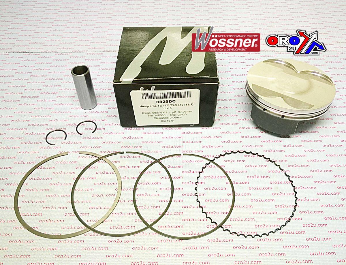 PISTON KIT11-13 TE TC449 98.00, HUSQVARNA WOSSNER 8829DB image 1