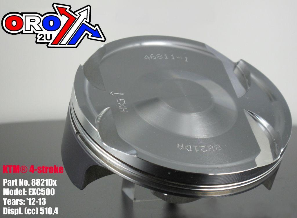 PISTON KIT 12-13 KTM EXC500 95, WOSSNER 8821DB HUSQVARNA thumbnail 2