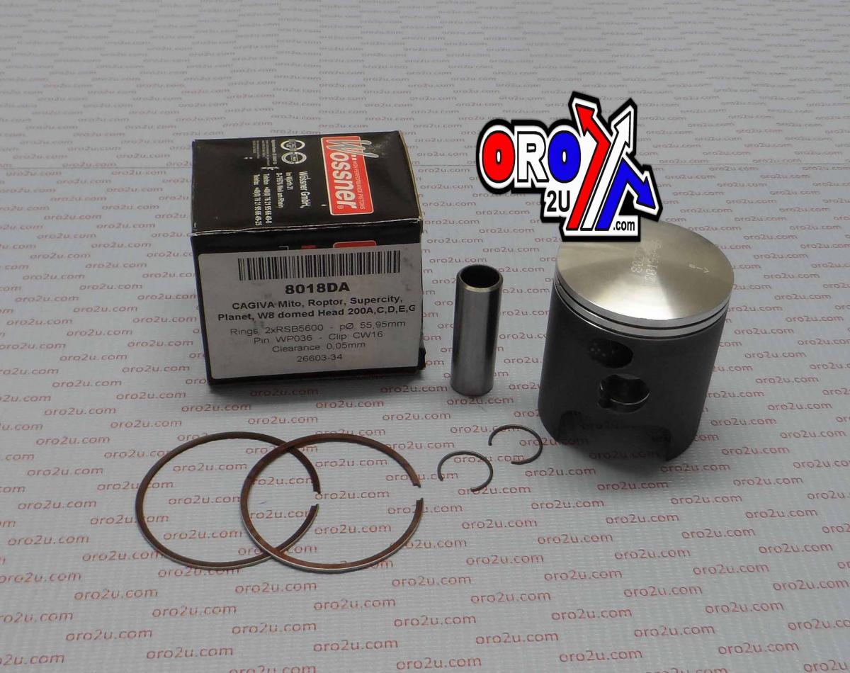 PISTON KIT 99-12 125 MITO 56, CAGIVA 8018DA WOSSNER thumbnail 2