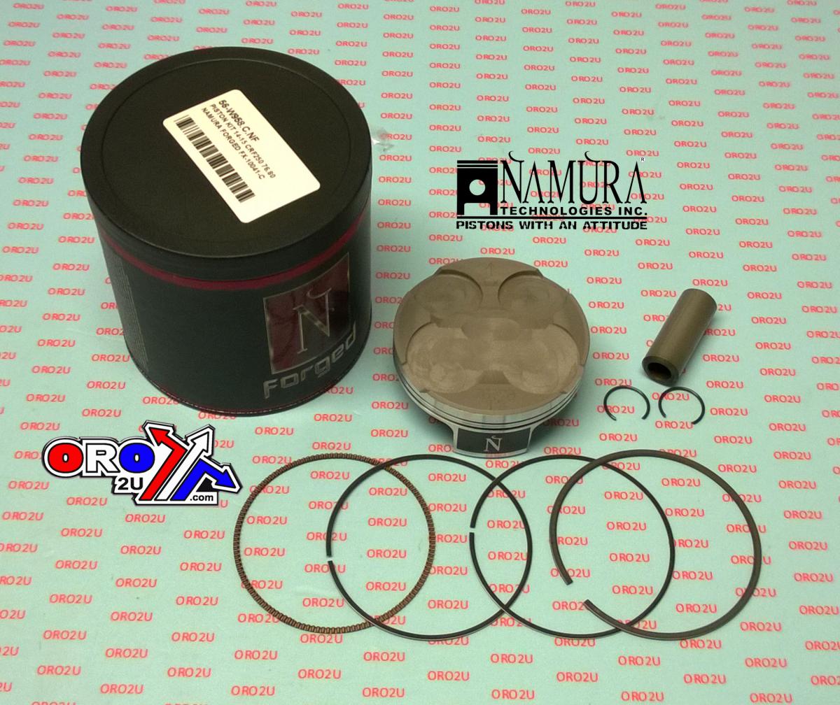 PISTON KIT 76.80mm 2014-2015 HONDA CRF250 NAMURA FORGED FX-10041-B image 1