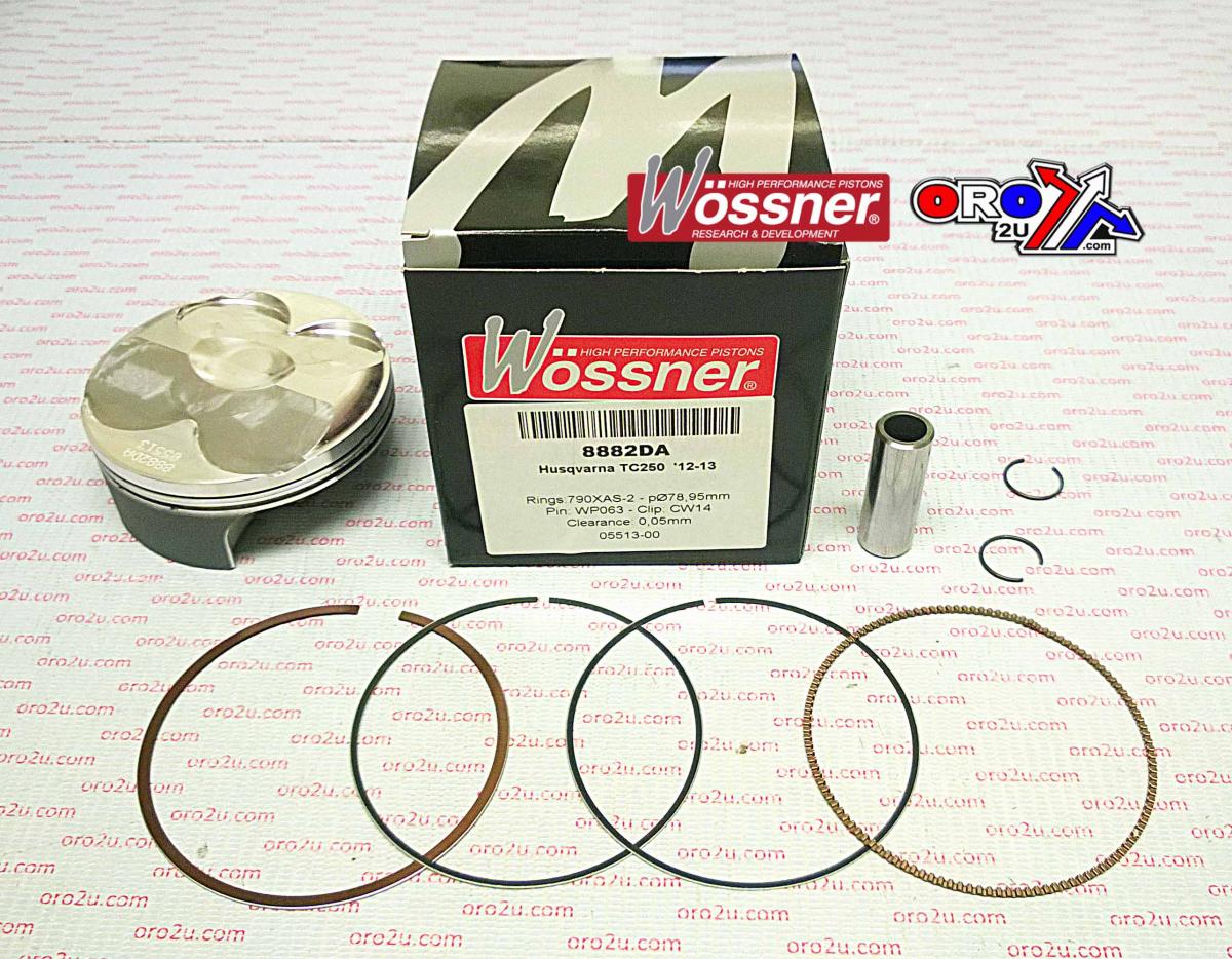 PISTON KIT 12-13 TC250 79.00, WOSSNER 8882DA HUSQVARNA image 1
