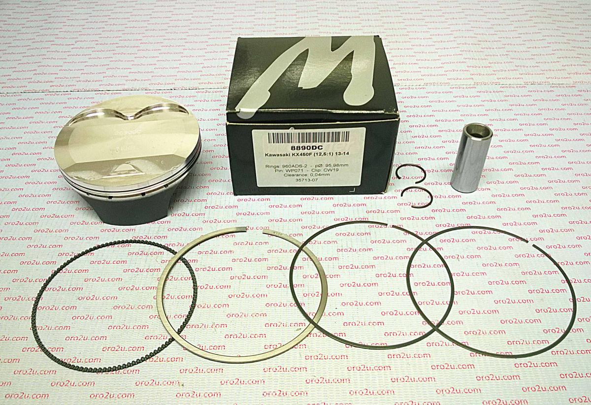 PISTON KIT 13-14 KX450F 96.00, WOSSNER 8890DC KAWASAKI thumbnail 2