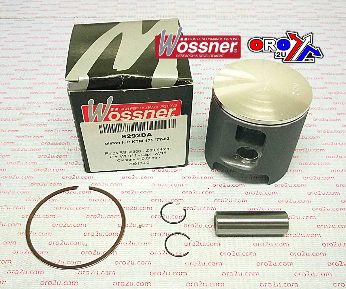 PISTON KIT KTM 175GS 63.50, WOSSNER 8292DA KTM GS 77-82 image 1