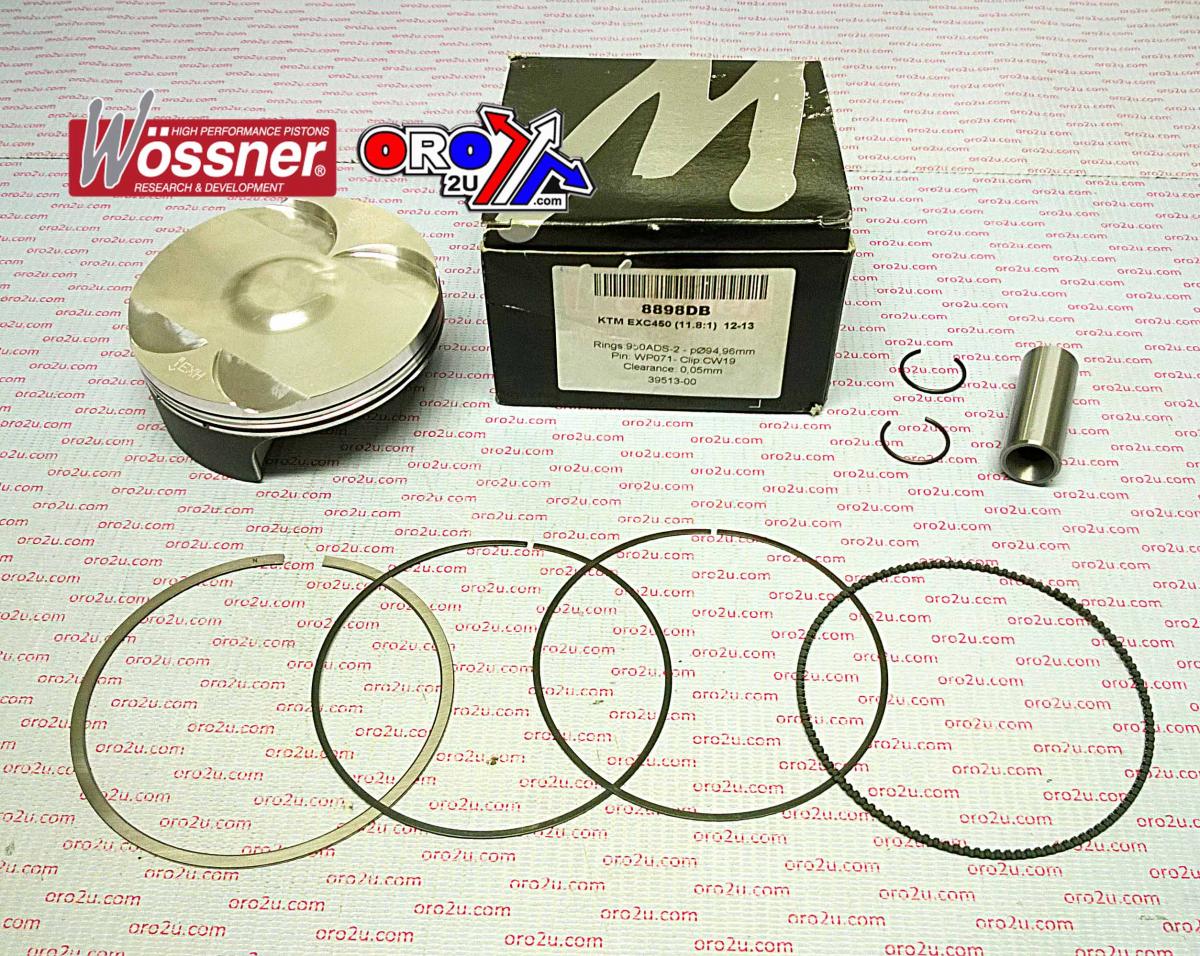 PISTON KIT 12-14 EXC-F450 95mm, WOSSNER 8898DC KTM image 1