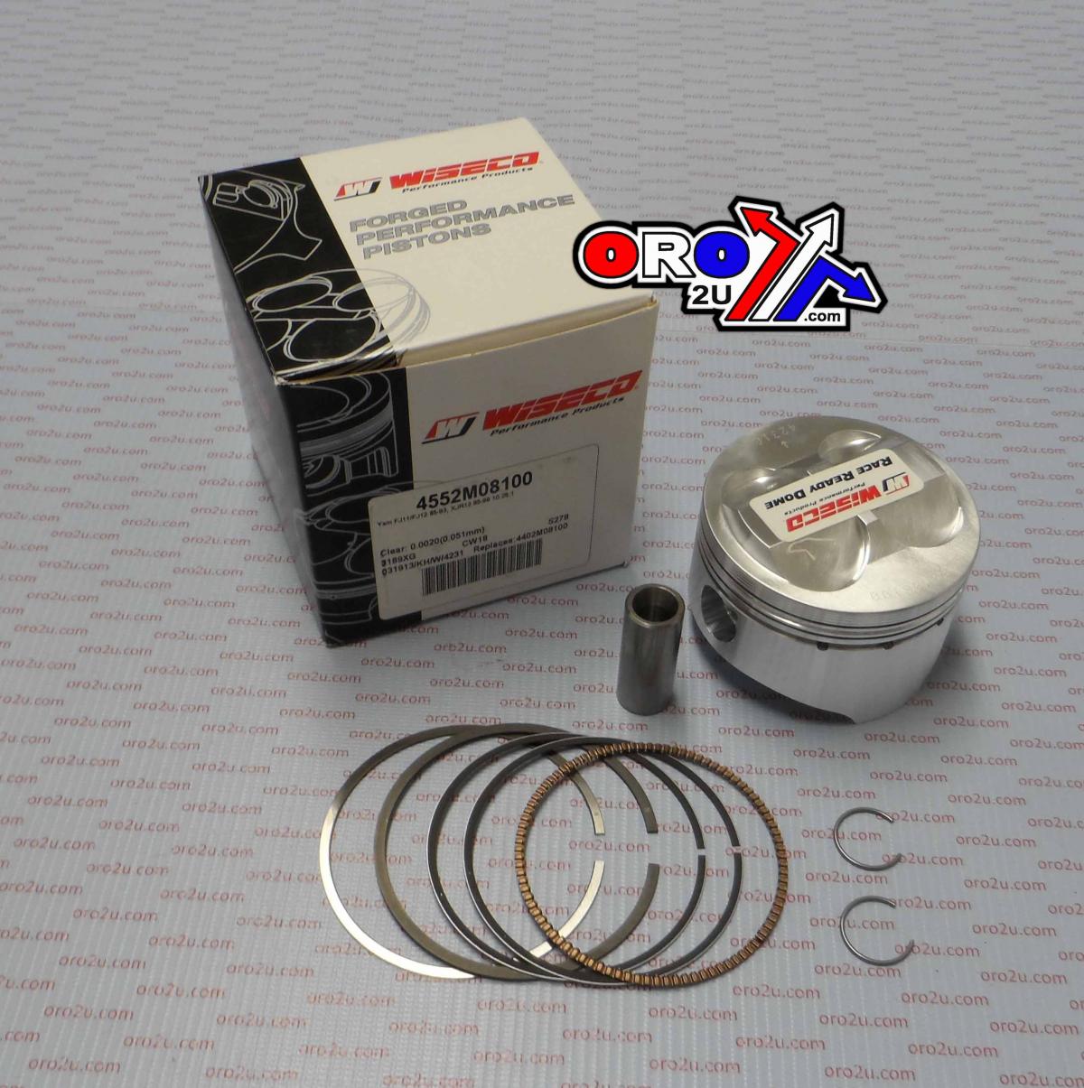 PISTON KIT FJ, XJR1200 81.00, WISECO 4552M08100 ROAD YAMAHA image 1