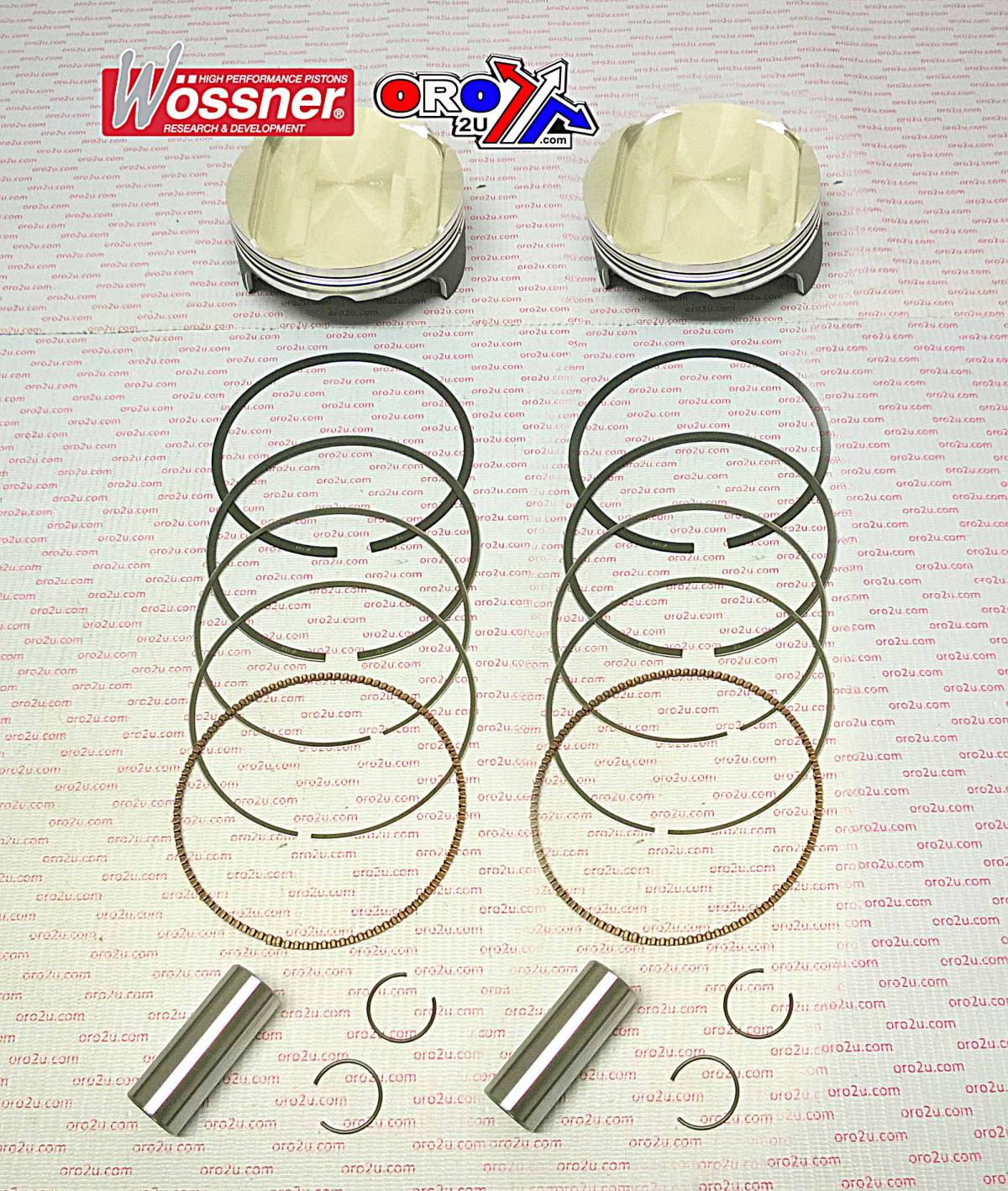 PISTON KIT ALL 1098 DUCATI, WOSSNER K8763DA-2ROAD image 1