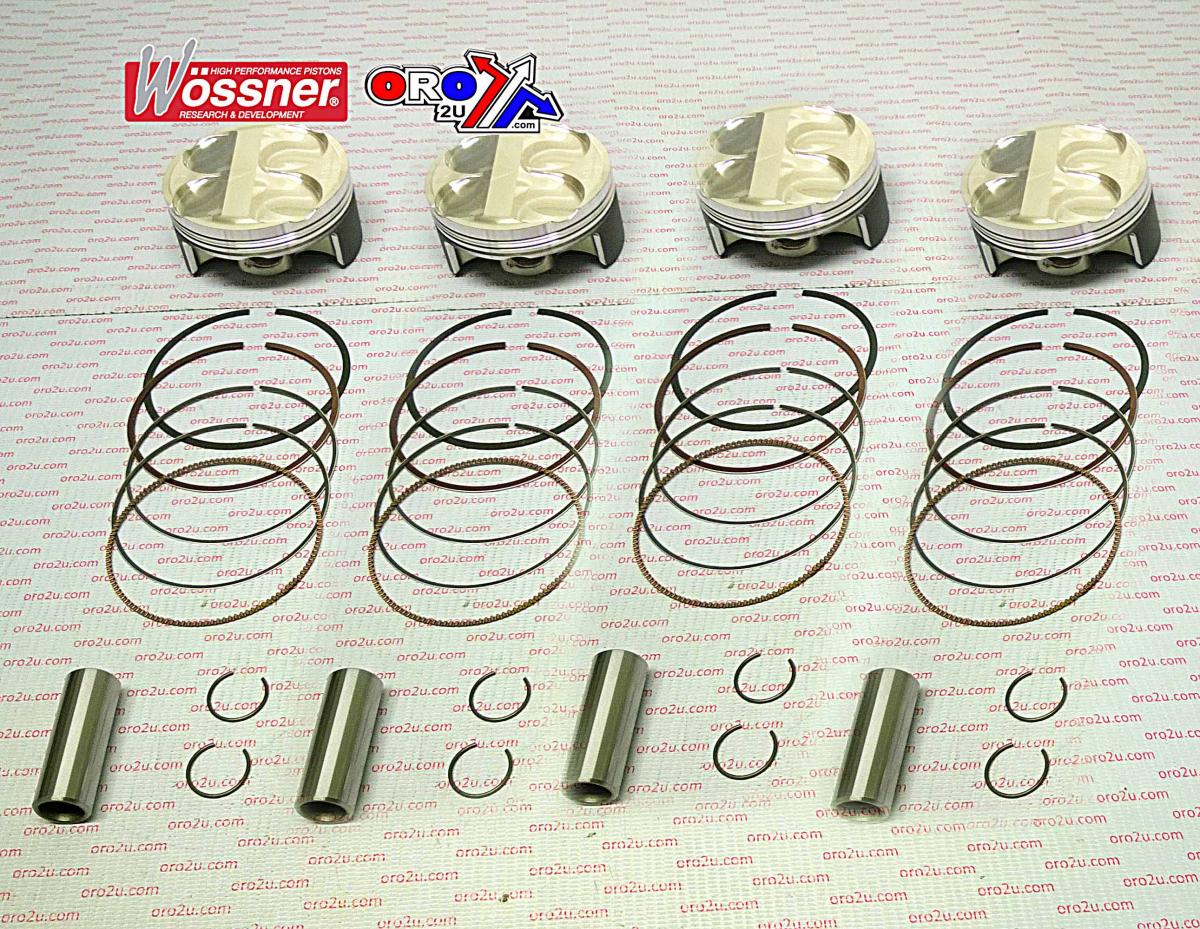 PISTON KIT 11-14 ZX10R KAW, WOSSNER K8832D200-4 FULL SET, KAWASAKI ROAD image 1