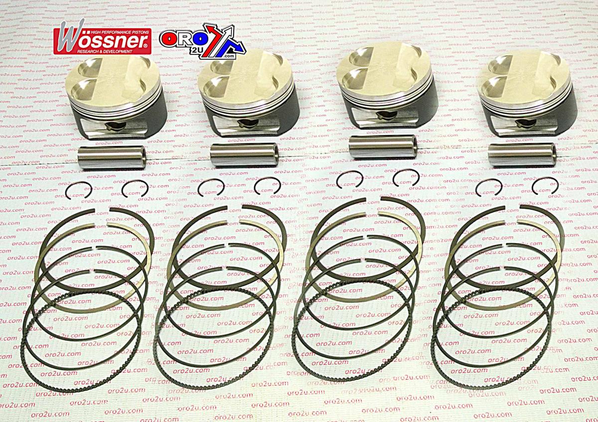 PISTON KIT (SET OF 4) 1990-2001 KAWASAKI ZX11/1100 WOSSNER K8800D200-4 image 1