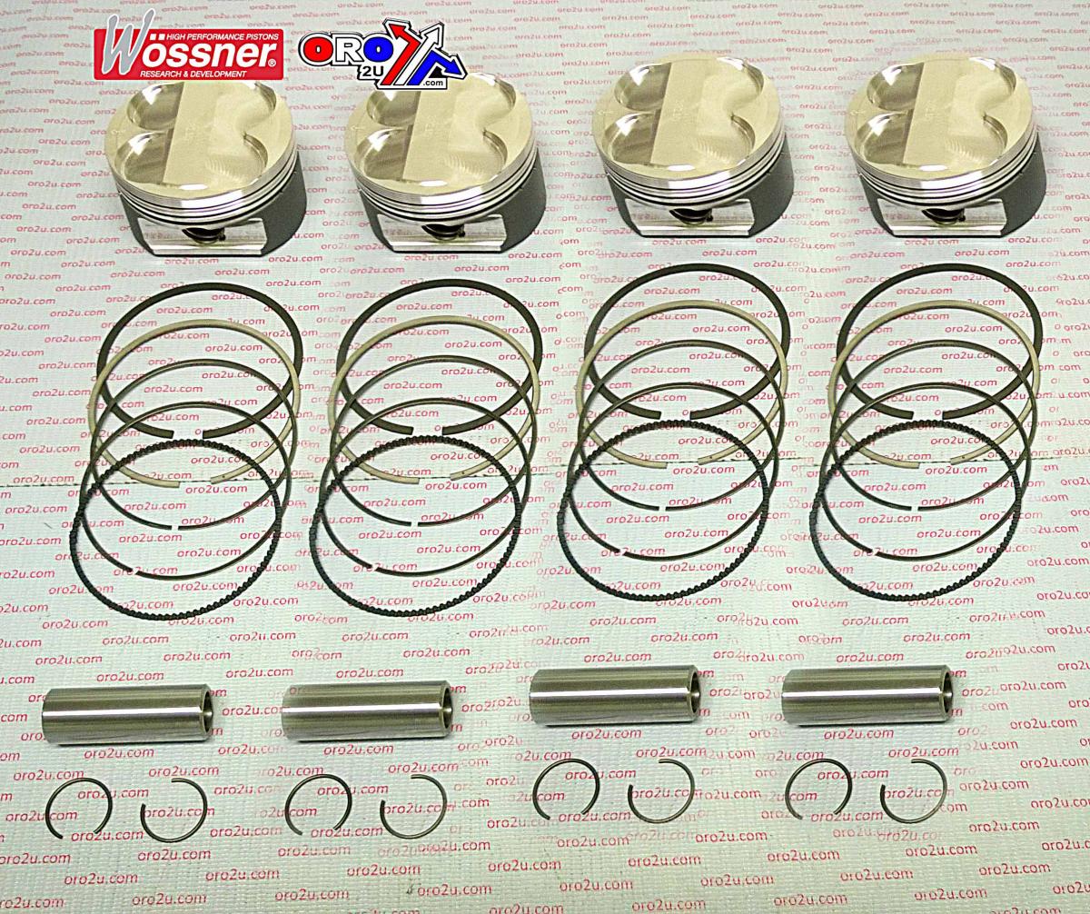 PISTON KIT 90-01 ZX11 KAW, WOSSNER K8801D200-4 ROAD, KAWASAKI image 1