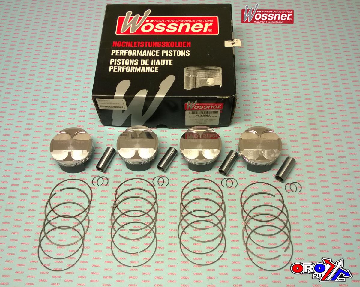 PISTON KIT 06-09 ZX14 T KAW, WOSSNER K8780DA-4 ROAD, KAWASAKI image 1