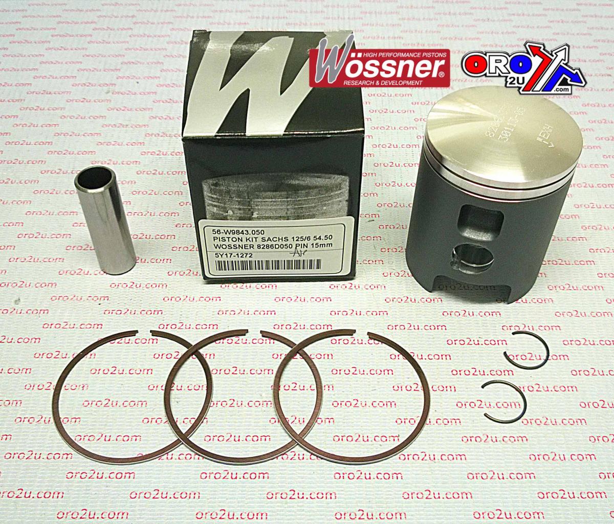 PISTON KIT SACHS 125/6 54.50, WOSSNER 8286D050 PIN 15mm image 1