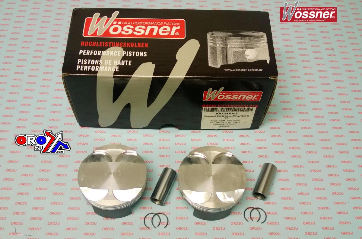 PISTON KIT/2 KAW EX650 NINJA, WOSSNER K8721DA-2 3-Ri 2009 image 1
