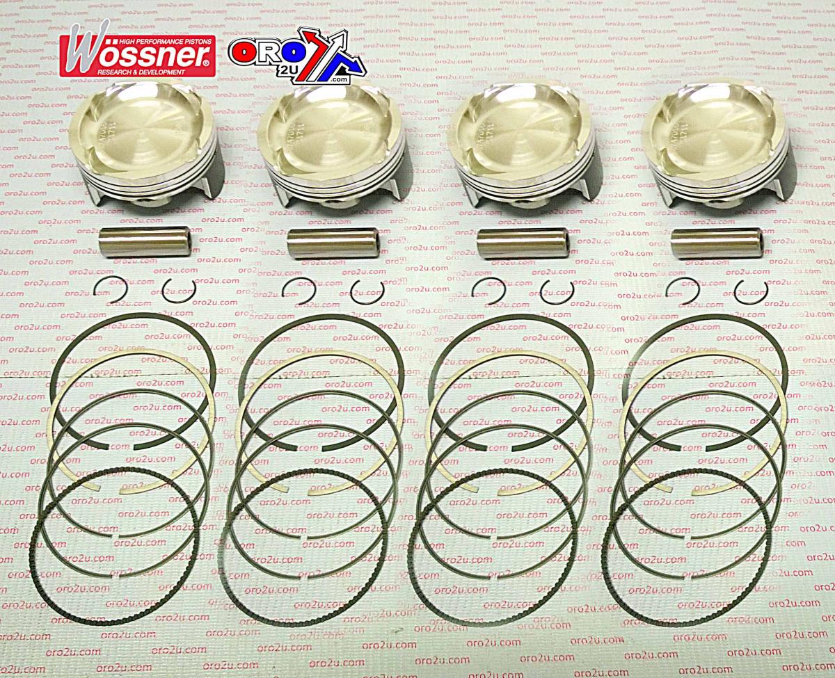 PISTON KIT/4 SUZ GSXR1000 TURB, WOSSNER K8747D160-4 75.00mm image 1