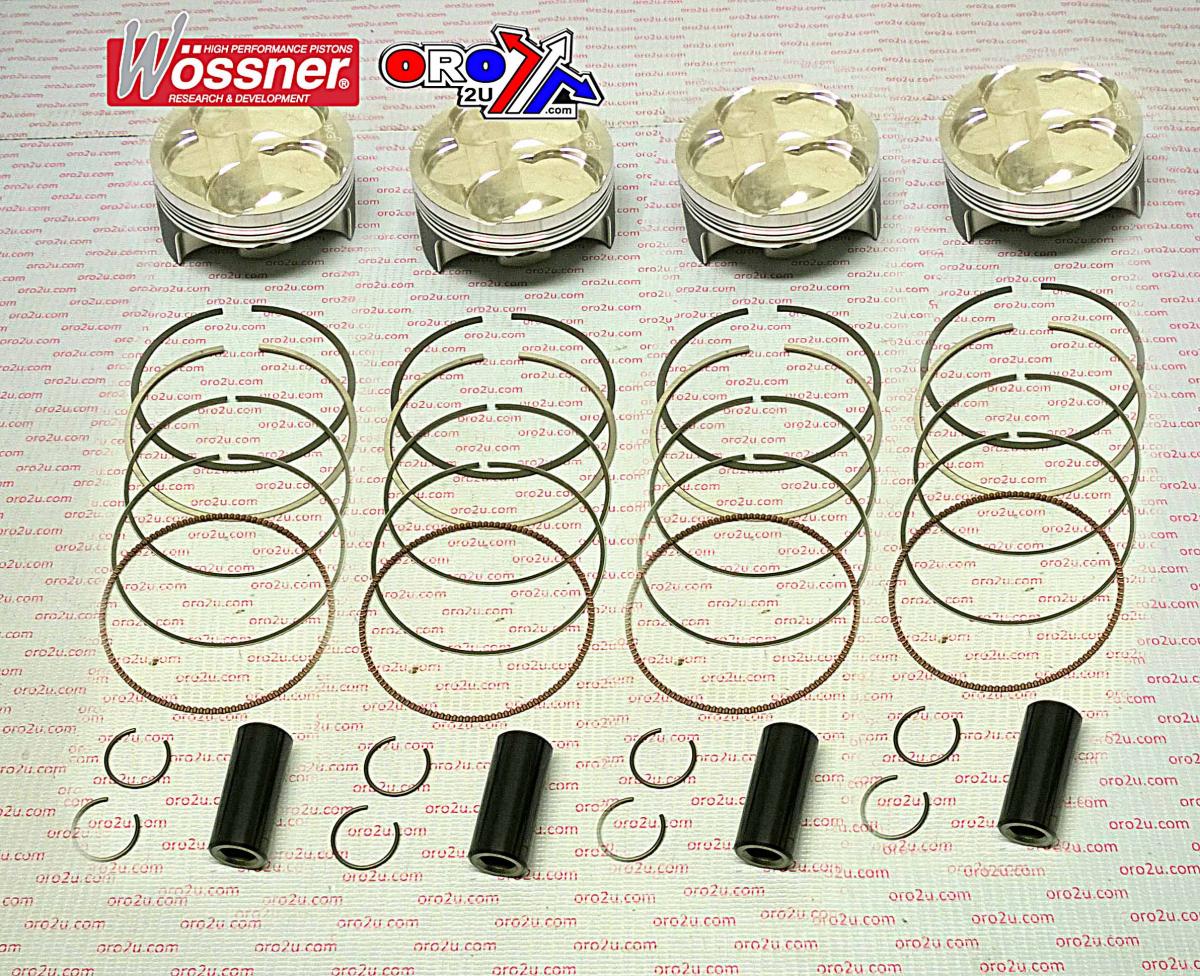 PISTON KIT/4 77.00 COMP 13:1YAMAHA YZF1000 WOSSNER K8752DA-4 image 1