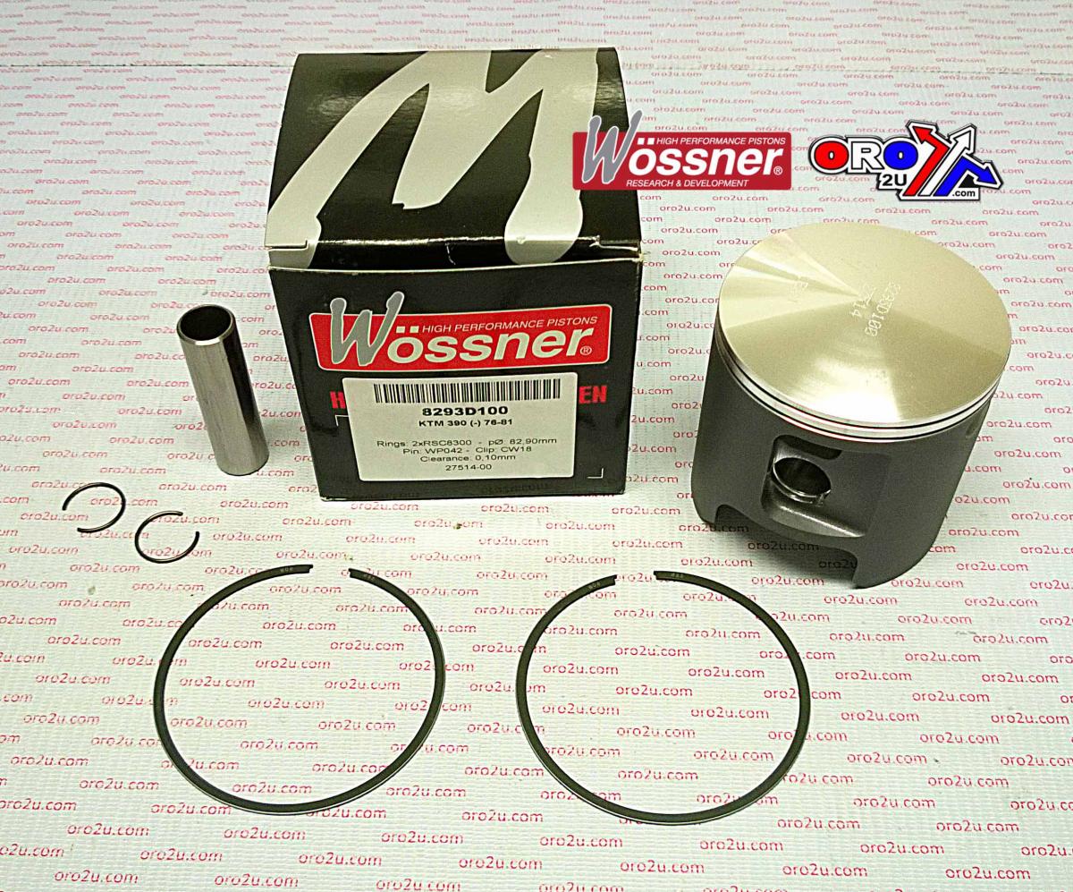 PISTON KIT KTM 400 76-81 82.50, WOSSNER 8293D050 KTM 390 image 1