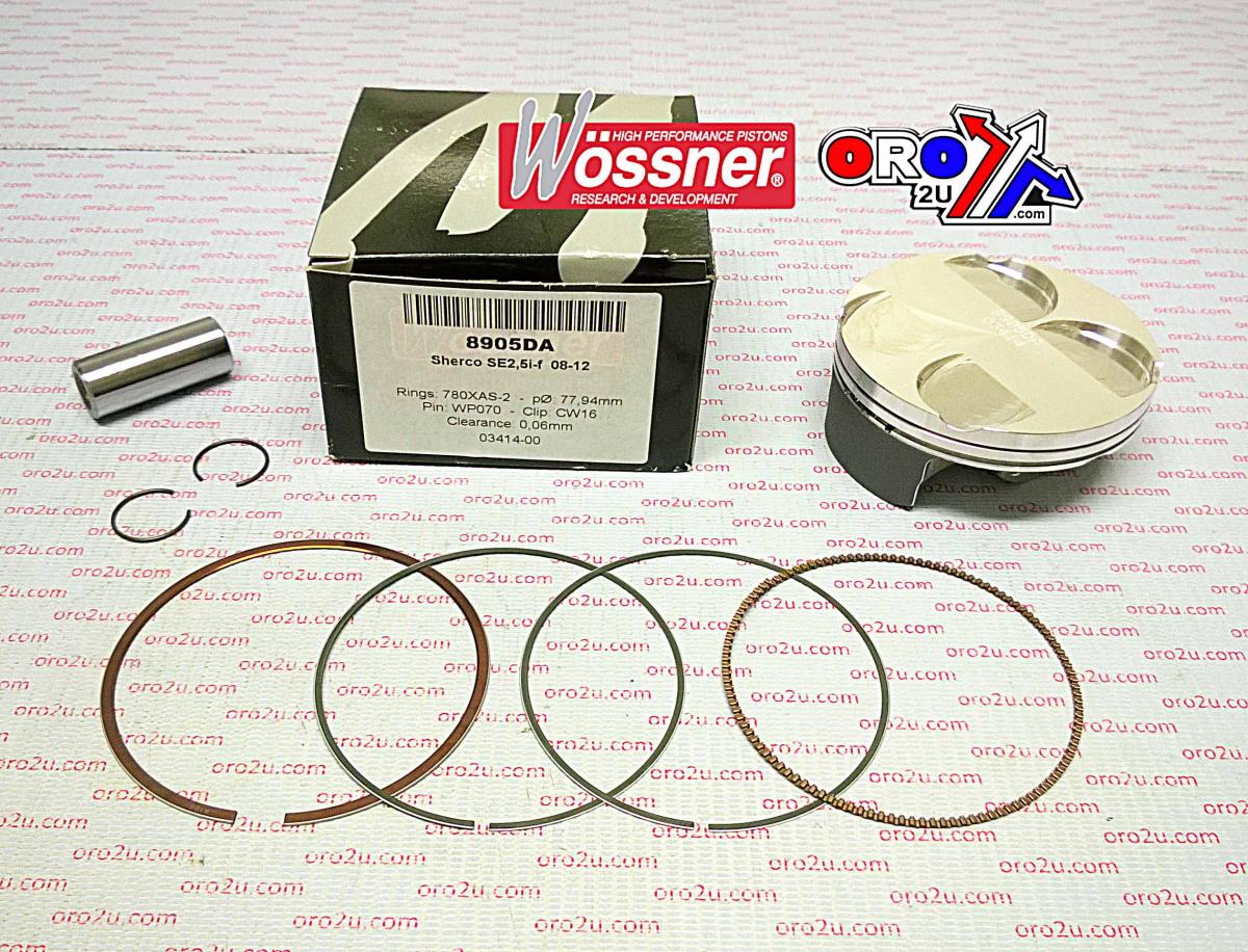 PISTON KIT SHERCO 250 78.00, WOSSNER 8905DC 4-STK SE2.5i-F image 1