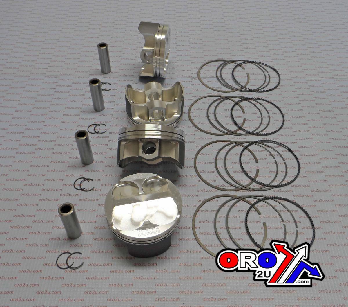 PISTON KIT SET GSXR1000 75.96, WOSSNER K8700D260-4 SUZUK, 2005-2008 image 1