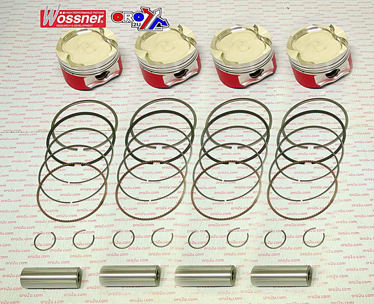 PISTON KIT SET/4 83mm 1999-2007 SUZUKI HAYABUSA WOSSNER K8734D200-4 image 1