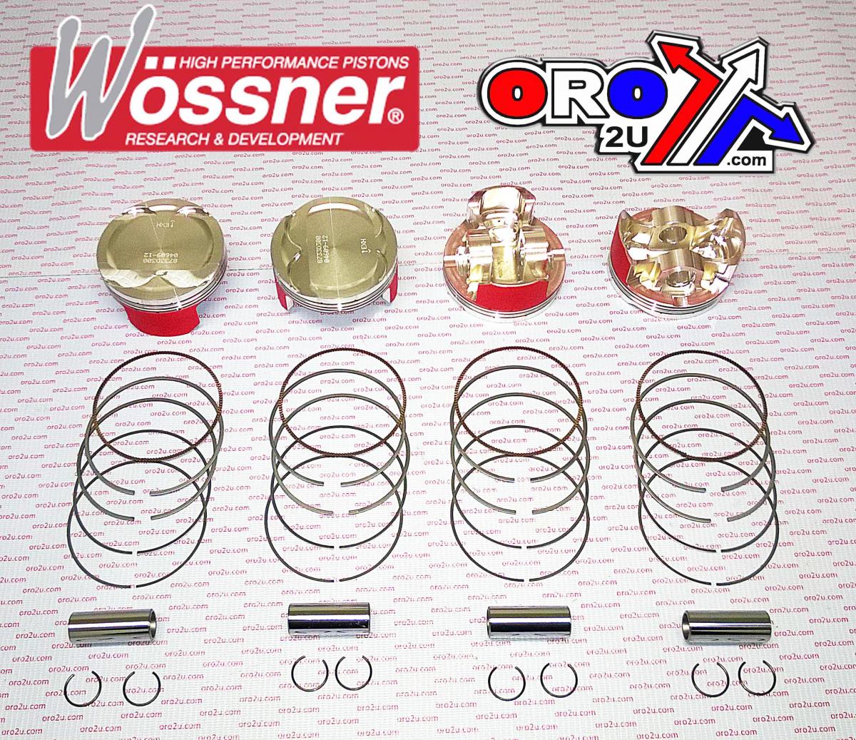 PISTON KIT SET/4 HAYABUSA 81, WOSSNER K8733DA-4 SUZUKI, 2008-2016 DISPL. 1340cc image 1