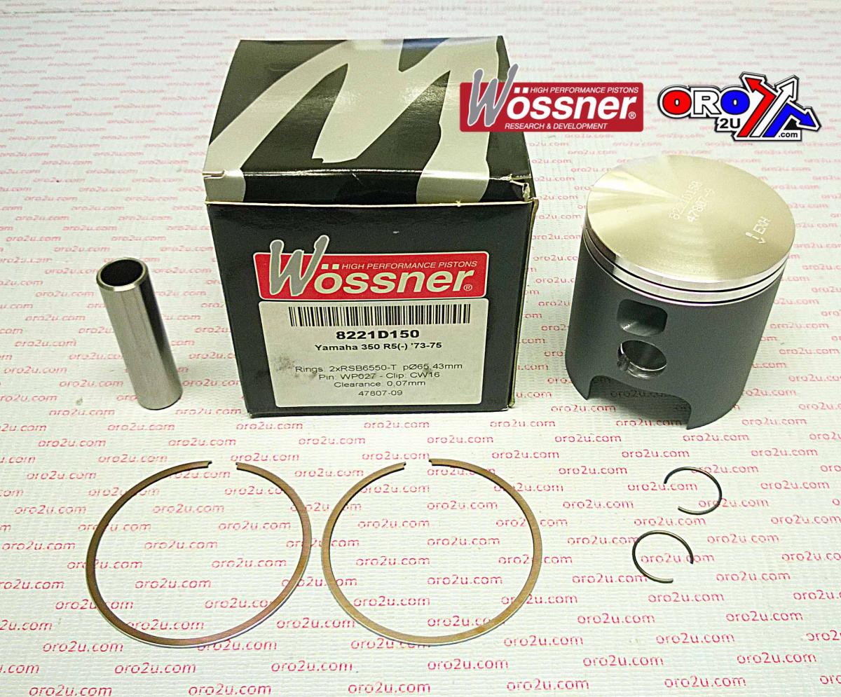 PISTON KIT YAM 350 R5 64.50, WOSSNER 8221D050 image 1