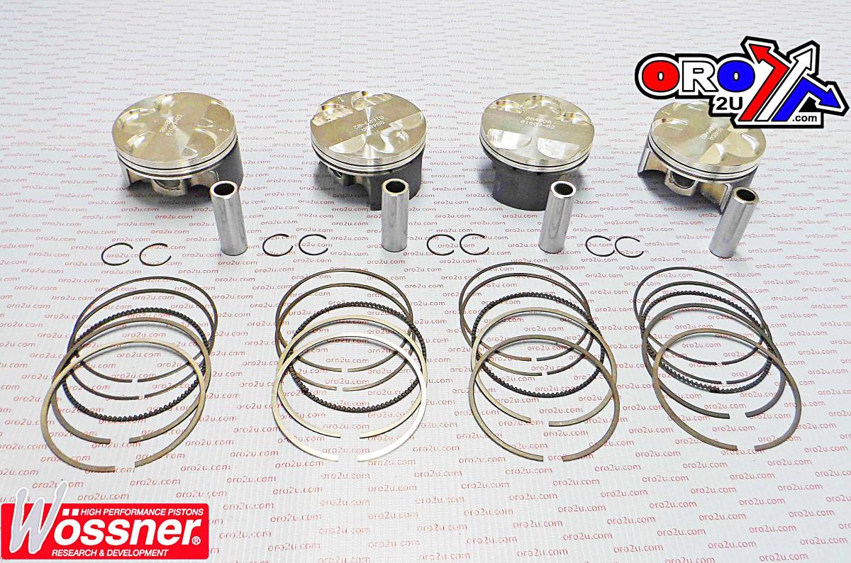 PISTON KIT SET/4 R1, FZR, RX1, WOSSNER K8840D200-4 YAMAHA image 1