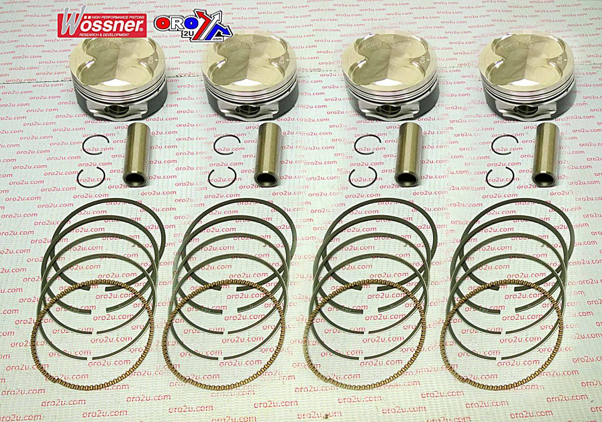 PISTON KIT SET/4 YZF R6 01-05, WOSSNER K8831DA-4 YAMAHA image 1