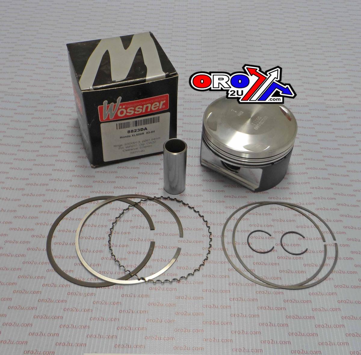 PISTON KIT XL500R 83-84 92.00, FORGED WOSSNER 8823DA image 1