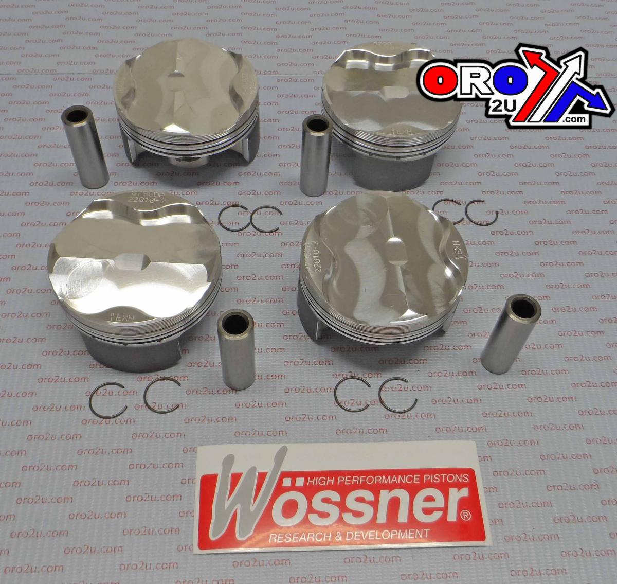 PISTON KIT-4 SUZUKI GSXR1000 K9-K10 WOSSNER K8790DA-4 image 1