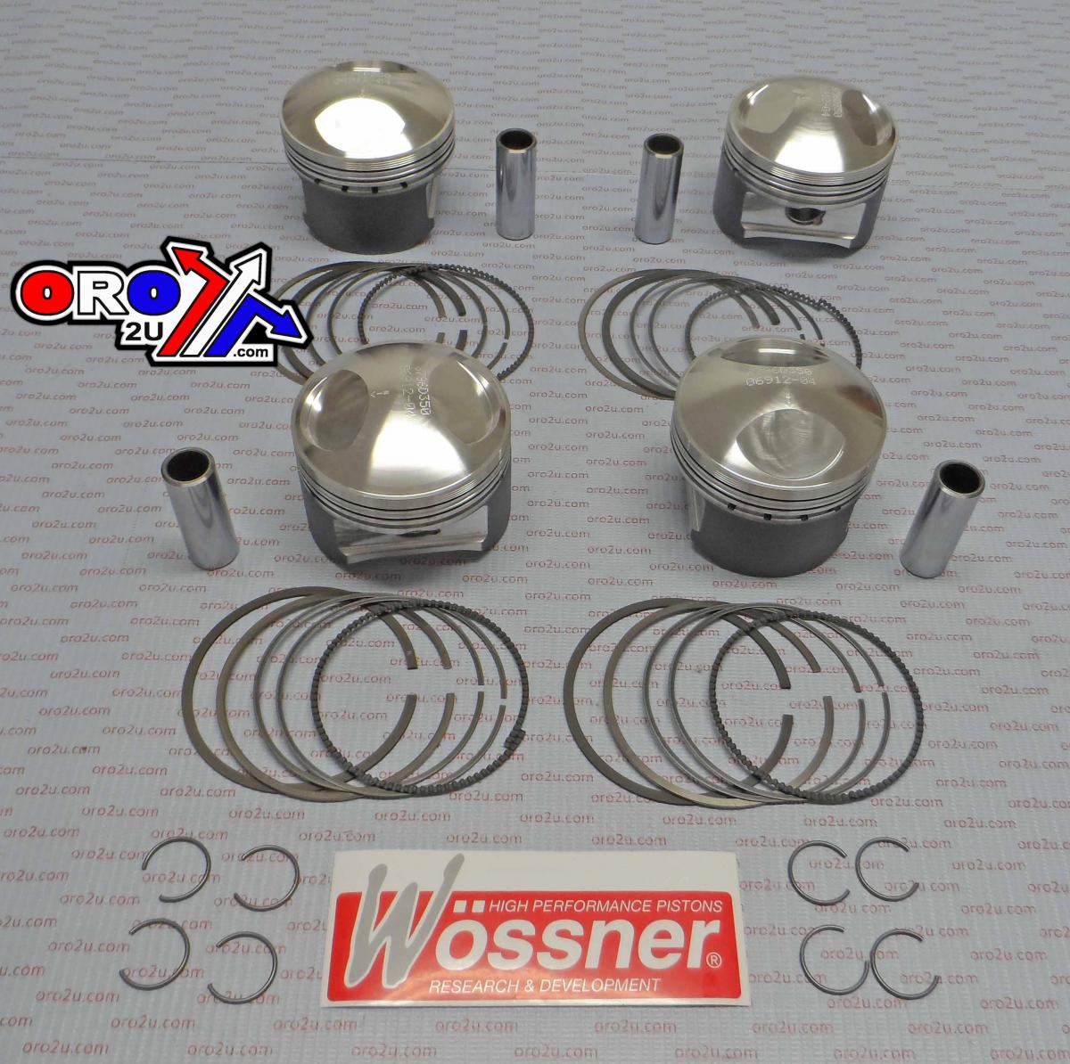 PISTON KIT-4 KZ1000J,R D73.00, WOSSNER K8796D350-4 KAWASAKI image 1