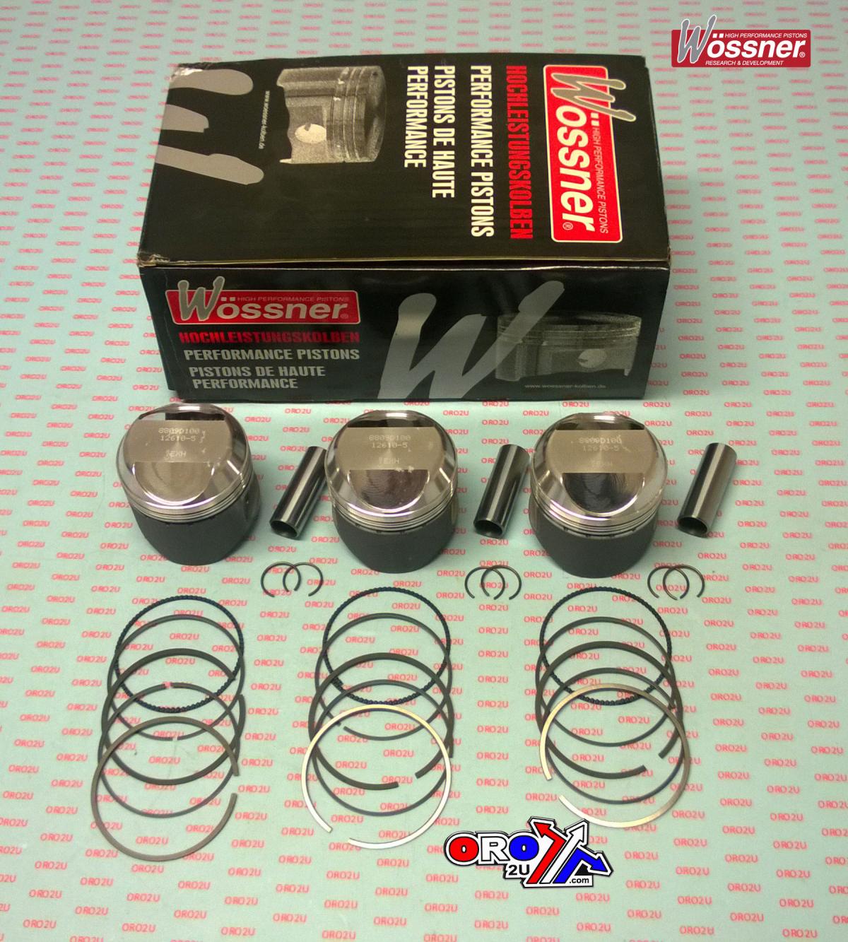 PISTON KIT-3 Trident 750 68.50, WOSSNER K8809D100-3 Triumph image 1