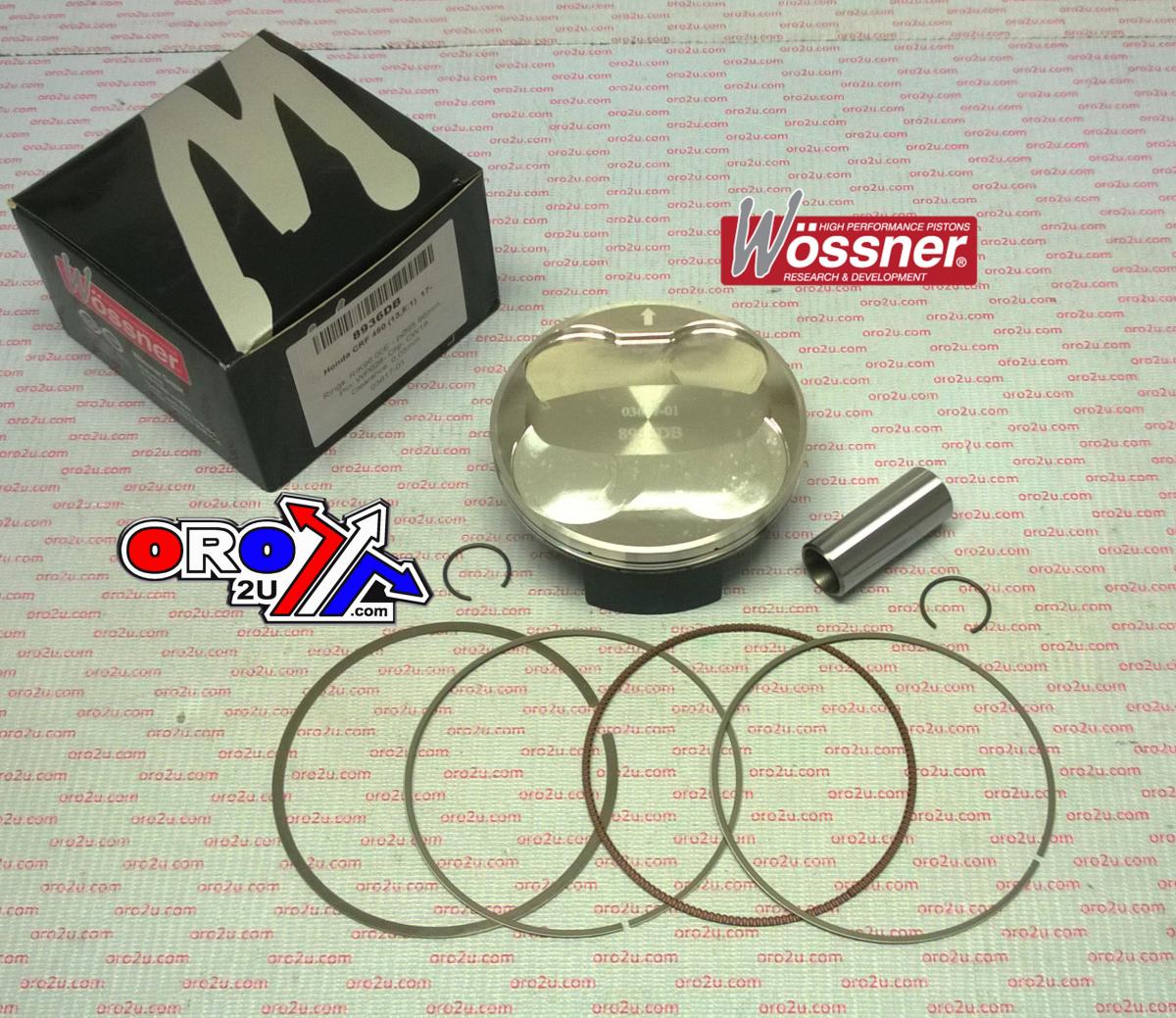 PISTON KIT CRF450 2017-23 96mm B, WOSSNER 8936DB 13.5:1 Comp thumbnail 2