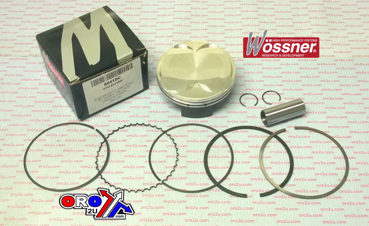 PISTON KIT KTM350 EXC-F 88mm C, WOSSNER 8941DC COMP 12.5:1 image 1