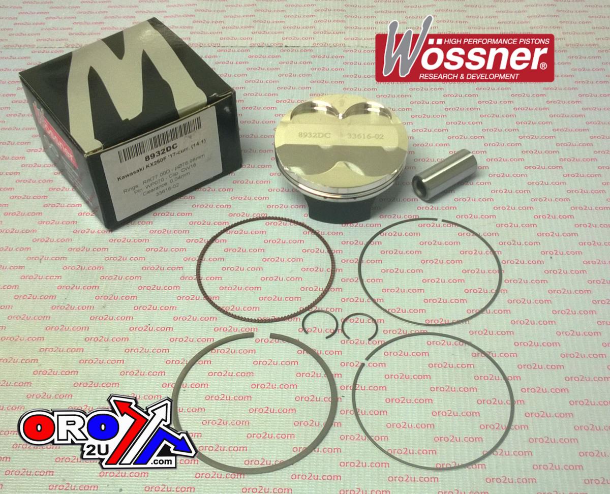 PISTON KIT KXF250 2017 77mm C, WOSSNER 8932DC COMP 14:1 image 1