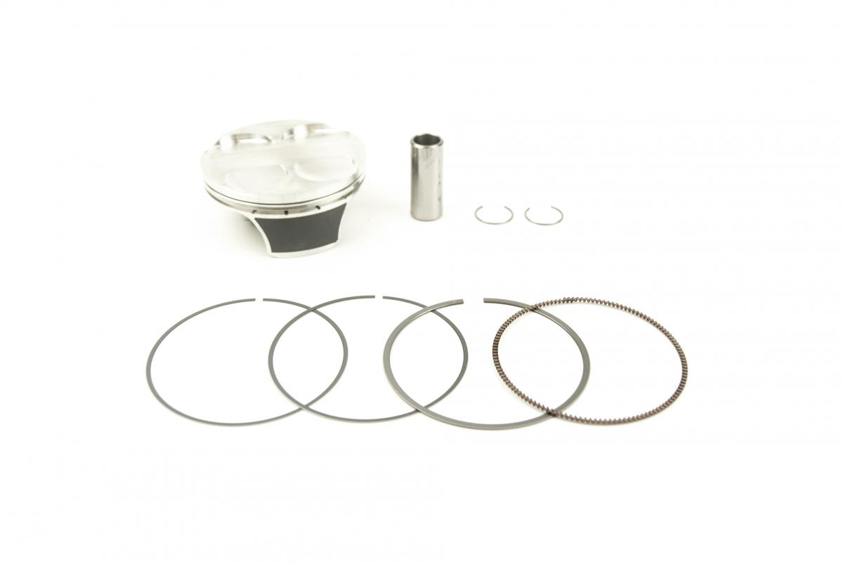 PISTON KIT KX250F 2017-18 13.7, WISECO 40165M07700B 77mm, ArmorGlide image 1